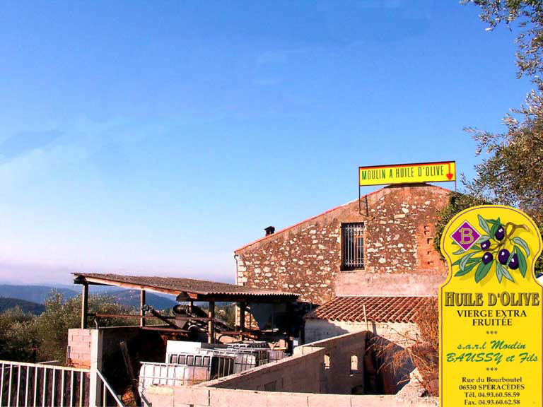 moulin huile olive baussy - olive de nice spéracedes